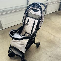 Lightweight Umbrella Stroller for Toddlers with Reclining Seat, Large Storage Basket, Canopy