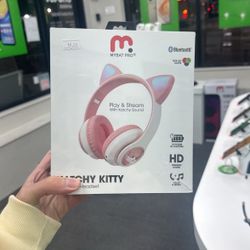 Katchy Kitty Ears Bluetooth Headset Light Pink