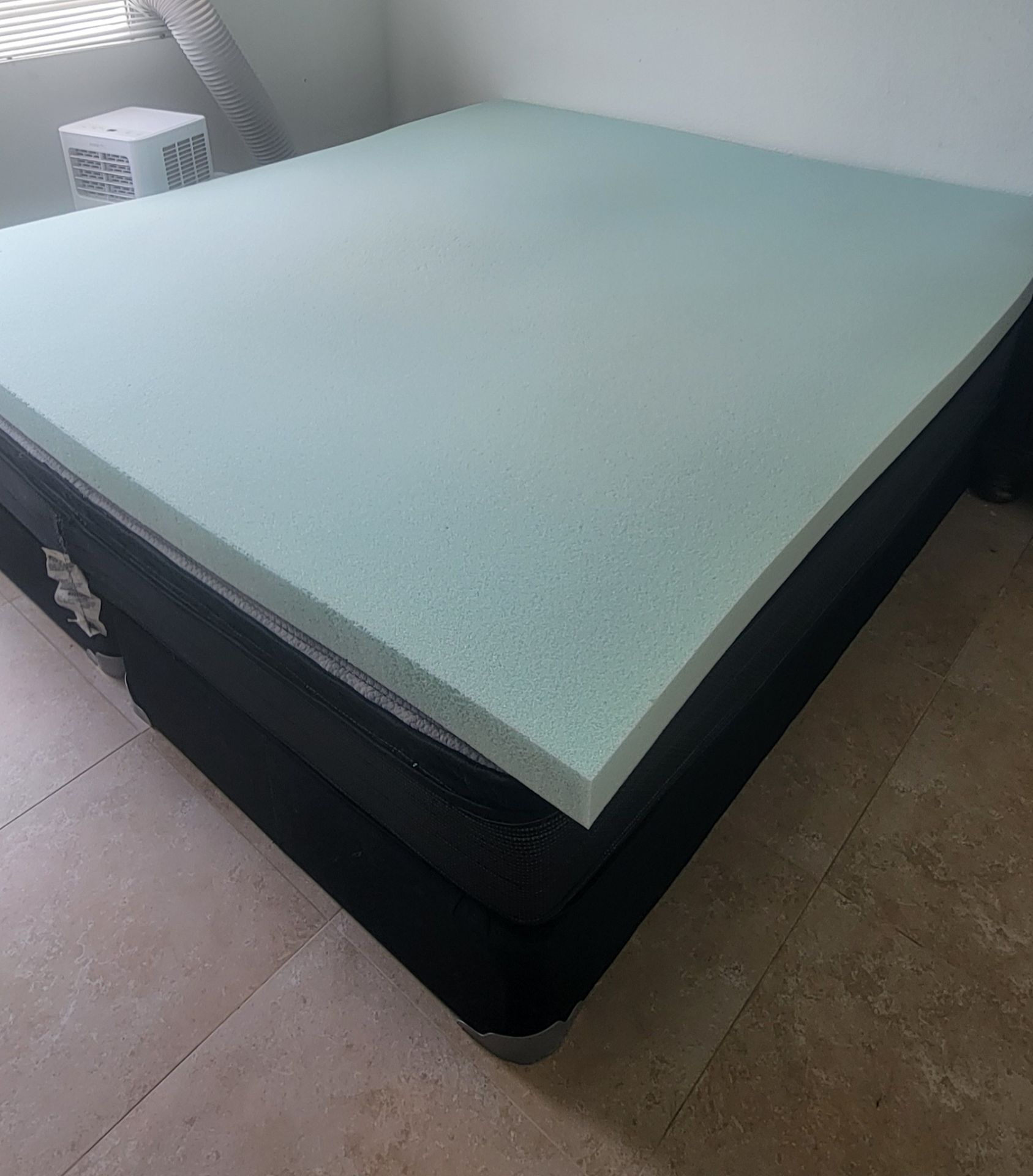 King Size Mattress + Memory Foam Topper