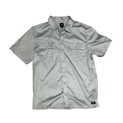 Men's Sz XL Vans Off The Wall Men's  Celadon Colored Classic Fit Button Up Shirt