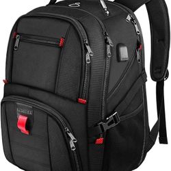 Yorepek Extra Large Travel Backpack, 17 in Laptop Backpacks w/ USB Port Charging
