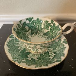 Coalport China England IVY Green Leaves A.O. 1750