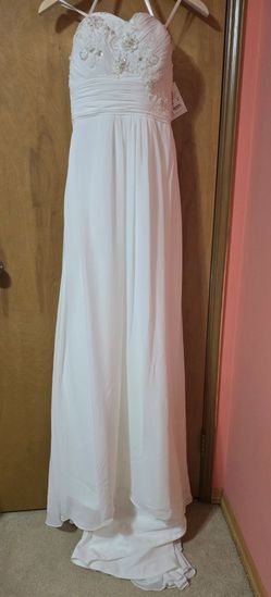 NEW Christian Michele Wedding Dress  Strapless with Lace Overlay Size 8