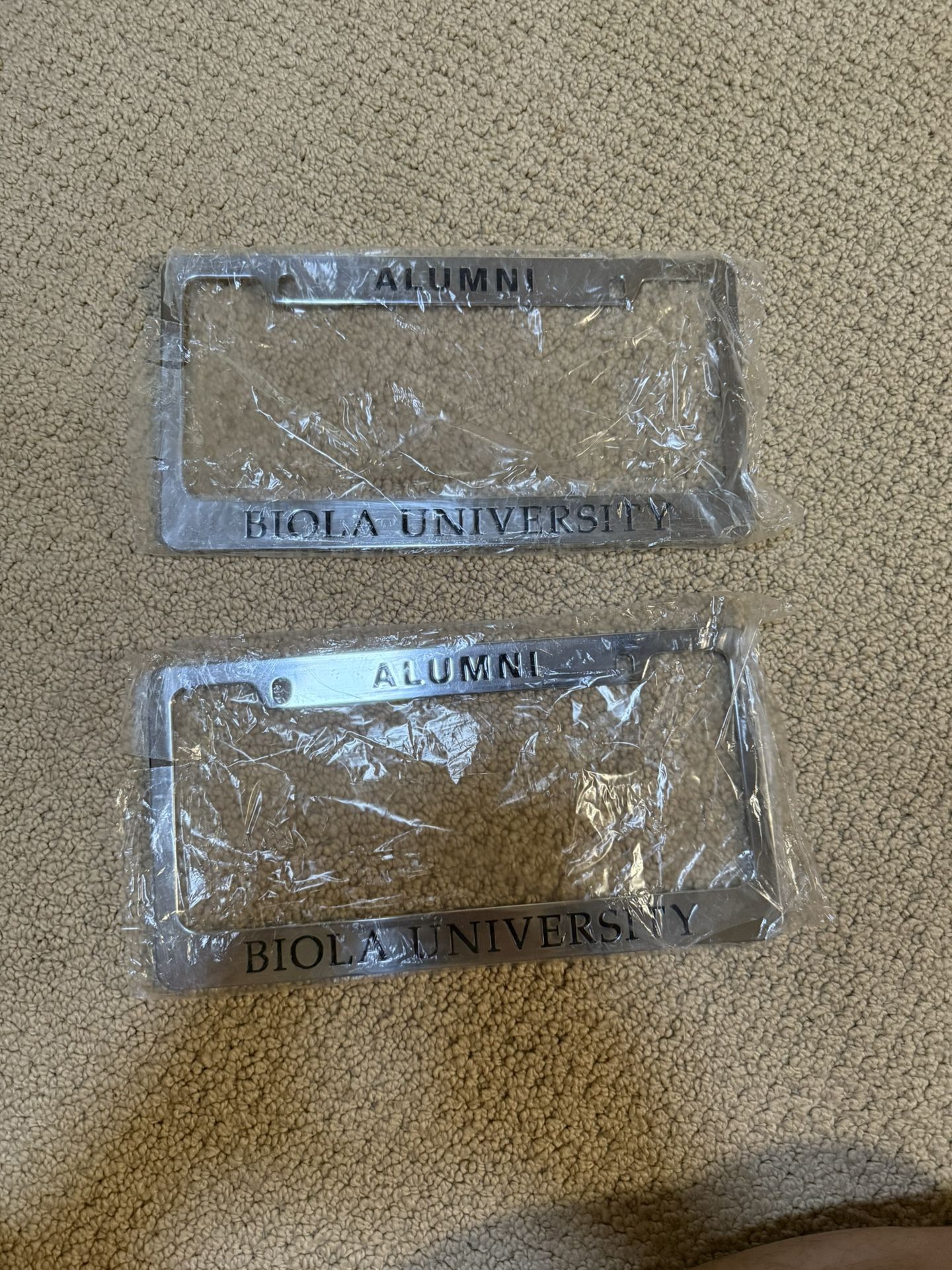 Biola University Alumni License Plate Frames (Set of 2)