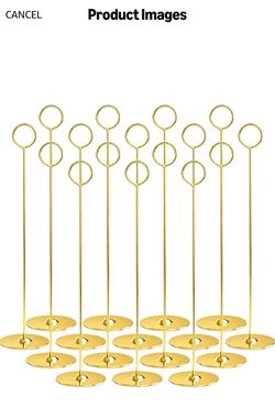 weddingGOLD table numbers holders