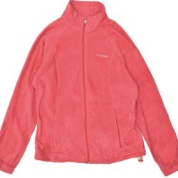 Columbia Women's Neon Pink Fleece Full Zip Jacket Size XL  New MSRP $65