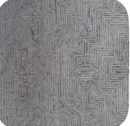 Hand tufted wool rug
