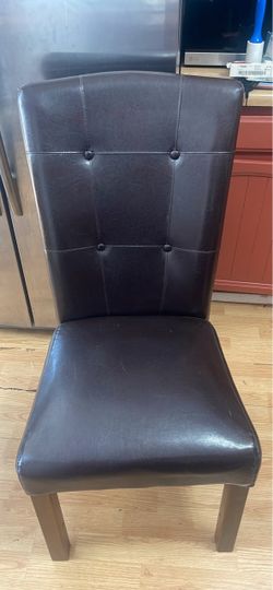 A wide leather chair — $10.