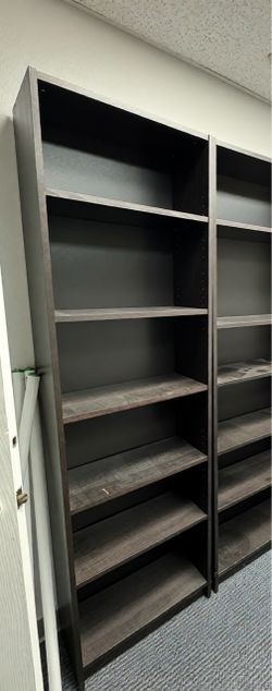 Tall Dark Brown Bookcase 24”x 11”x 79.5"