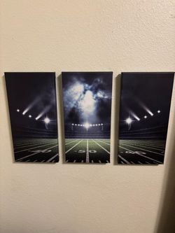 50 yrd line wall art