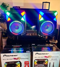 Pioneer ≠ PSX615 700W 15” Party Speaker w/ Auracast & RGB LED Lights (Includes Wireless Microphone)