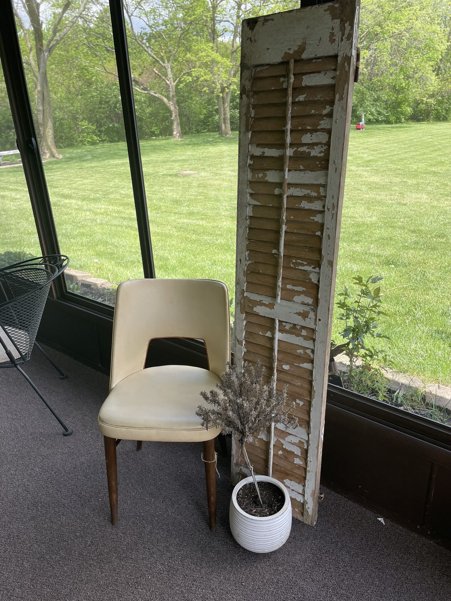 Old Shutter And Vintage Chair $10 Each