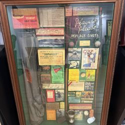 Historic Golf Memorabilia Large Hanging Shadow Box 