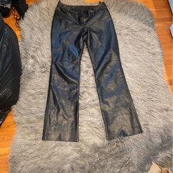 Express leather pants
