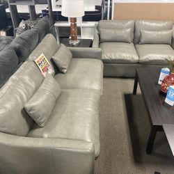 Leather Sofa & Loveseat 💛☺️ Easy Financing ! $2,899
