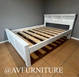 Solid Wood Queen Frame