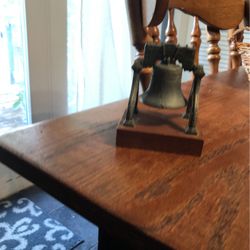 Penncraft Die Cast 1776 Liberty Bell On Wood