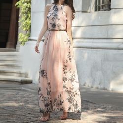 Amelia Floral Dress- Pink