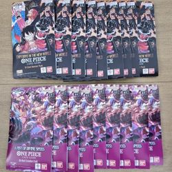 For Sale:
Brand New Still Sealed One Piece Emperors in the New World OP- 09 and A Fist of Divine Speed OP-11