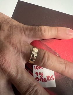 10K Solid Gold Man Wedding Band  5Gr Size 10.5