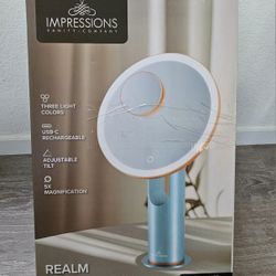 Impressions Realm Tri-Tone LED Makeup Mirror 