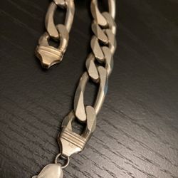 Thick Silver Bracelet 