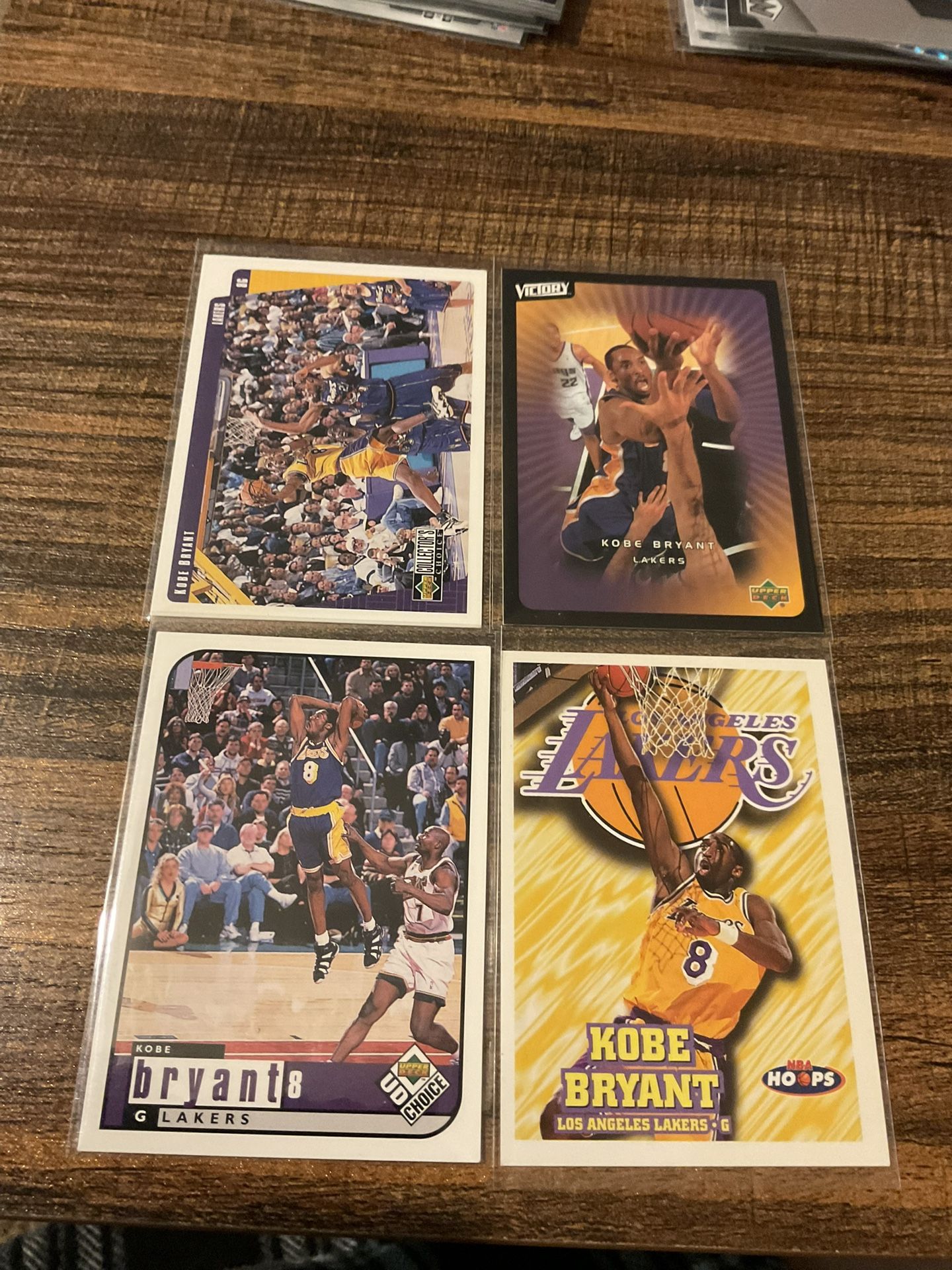4 Kobe Bryant Basketball Cards Los Angeles Lakers Legend HOF