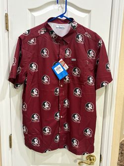 Columbia Florida State Seminoles Hawaiian Shirt Men's M.
