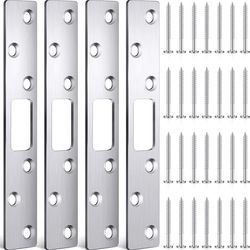 4 Pcs 6 Inch Door Strike Plate Security Latch Strike