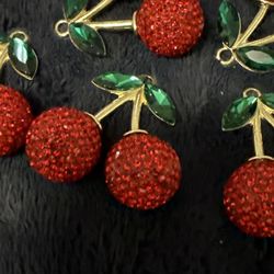 Cherry Charm For Purses Backpacks
