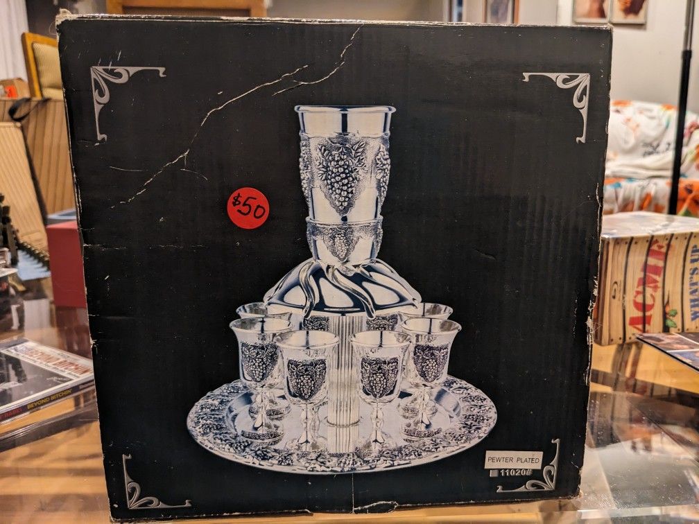 NEW - Amy Original, Shabbat Wine Fountain (8 Cups)