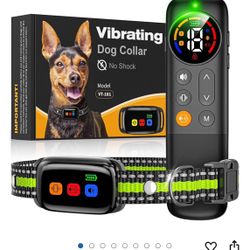 No Shock Dog Training Collar, 2025 Vibrating Dog Collar with Remote 2000ft, Beep and Vibration Collar for Dogs 10-120lbs, Waterproof | Safe Lock | Pai