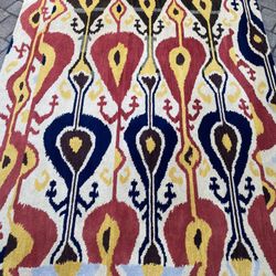 6’ X 9’ Wool Ikat Rug $850 