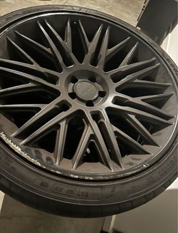 4 Rotiform Custom Wheels R164 JDR Size: 22x10 Finish: MATTE BLACK BOLT PATTERN: 5 x 112