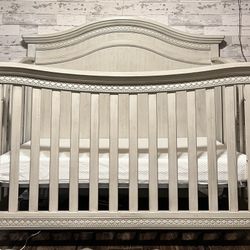 Crib & Mattress / Full Bed Headboard 