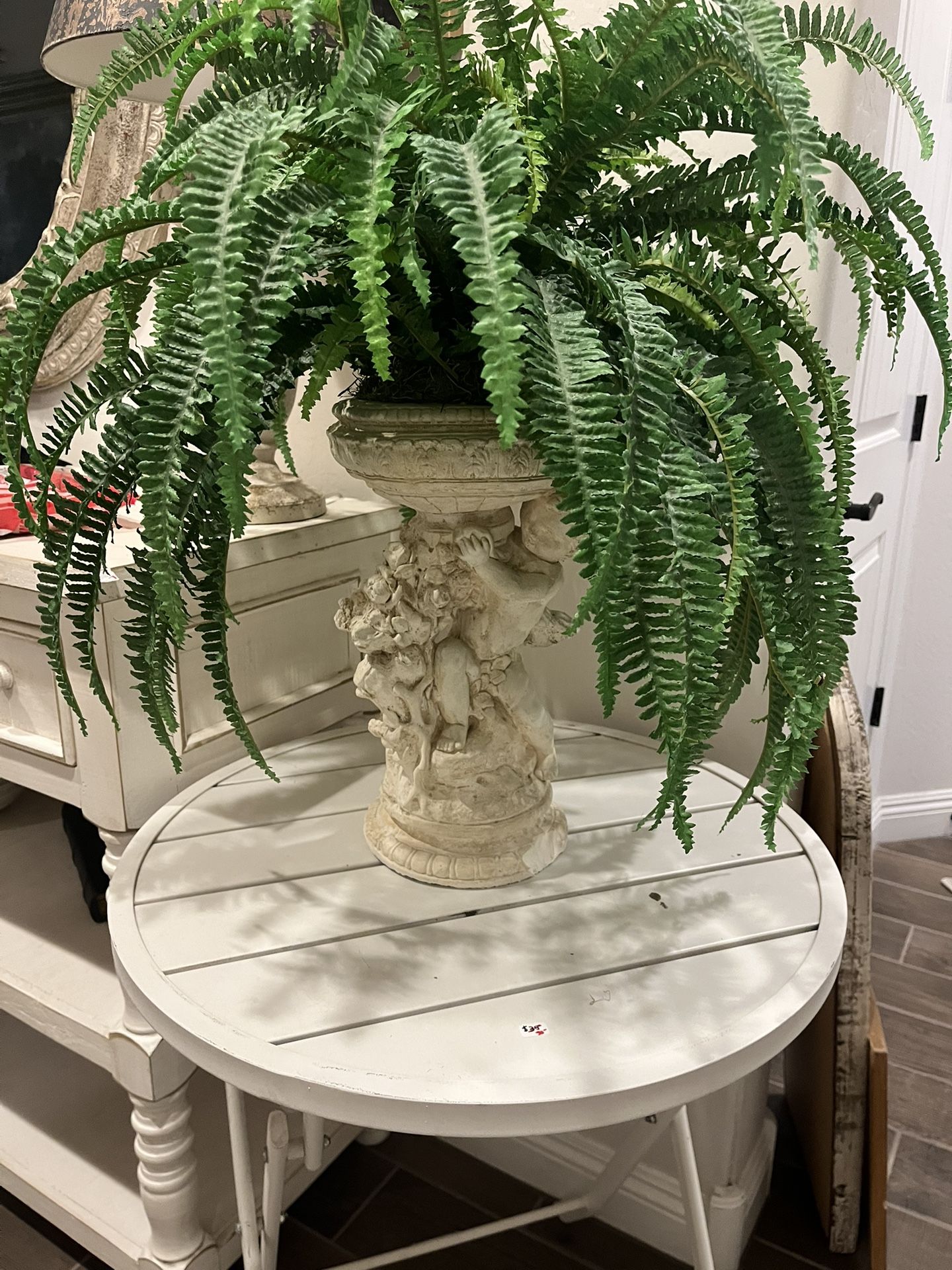 Large Vase And Fern