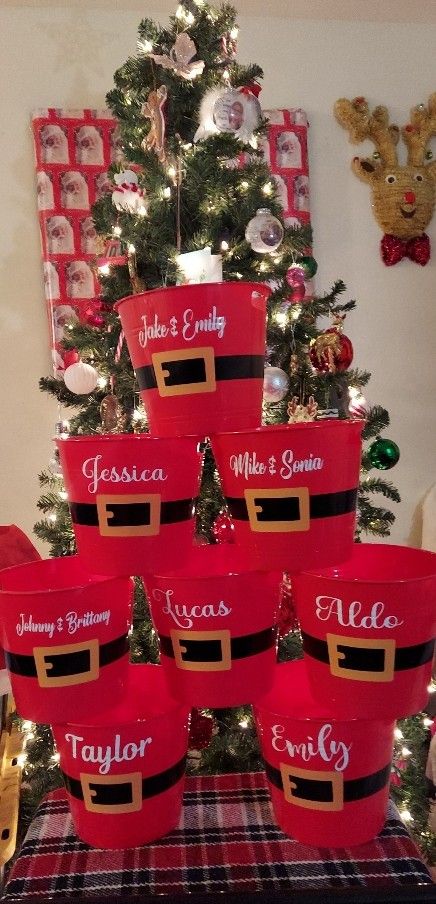 Customized Christmas Buckets
