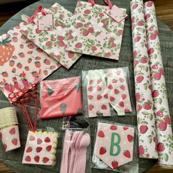 Strawberry 🍓 Birthday Decorations 
