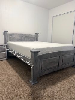 Queen bed with mattress