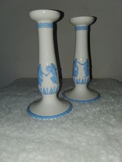 WEDGWOOD England Dancing Candle Sticks