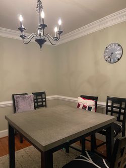 Cocktail Dining Table and 6 chairs