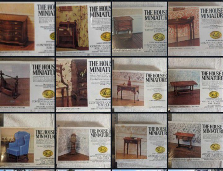 The House Of Miniature Furniture Lot Of 12