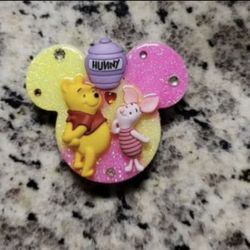 Pooh Bear I’d Badge Holder Reel