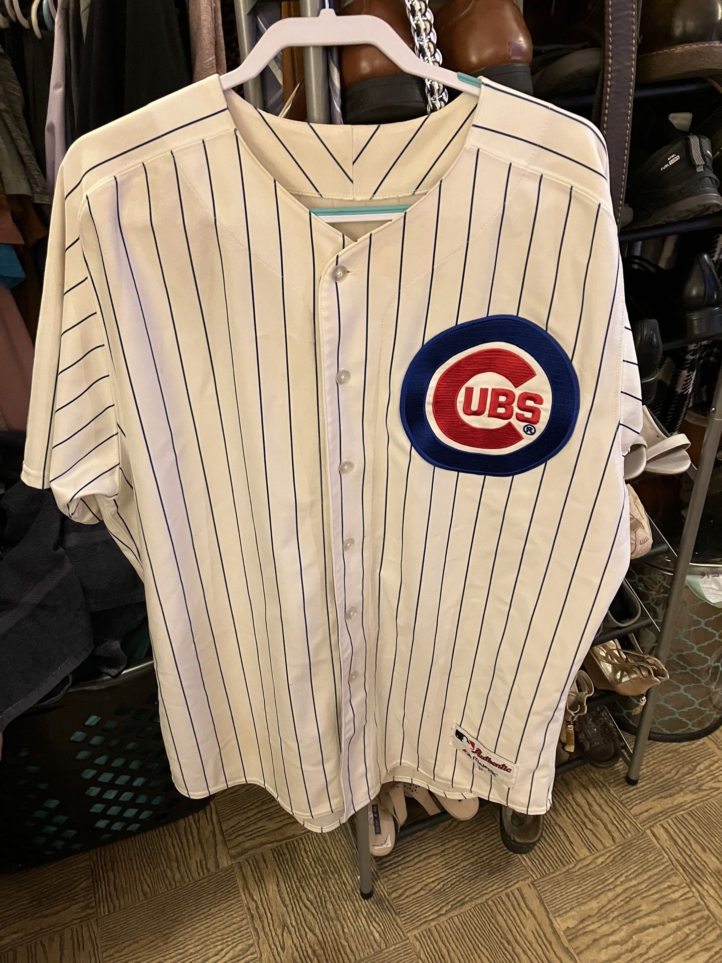 Vintage Majestic Mark Prior 22 Chicago Cubs Button Up Sewn MLB Jersey