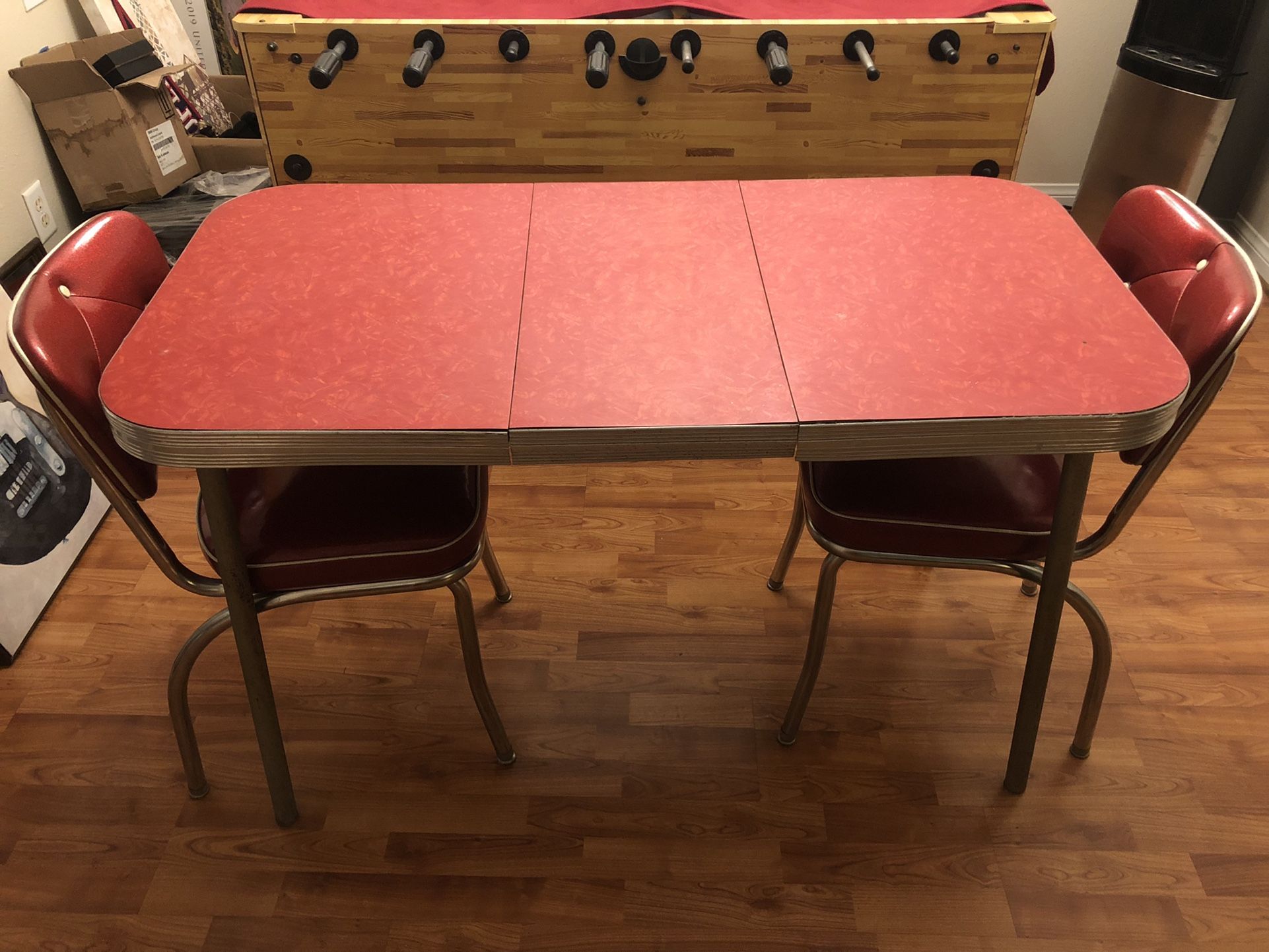 4’ x 2’ Vintage Red Formica Table