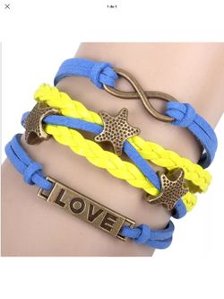 Love leather bracelet