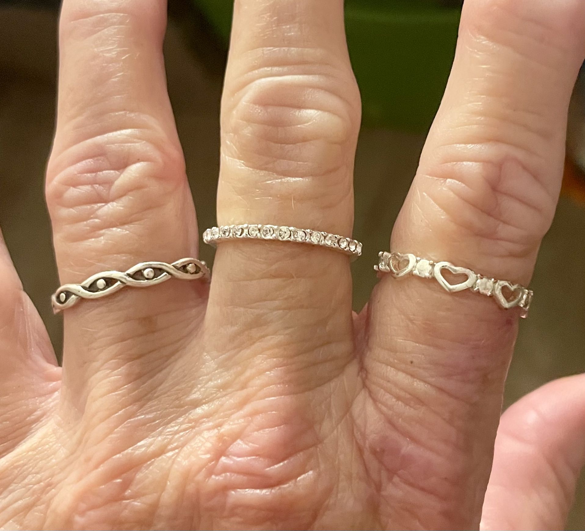 Size 8 Sterling Silver Rings