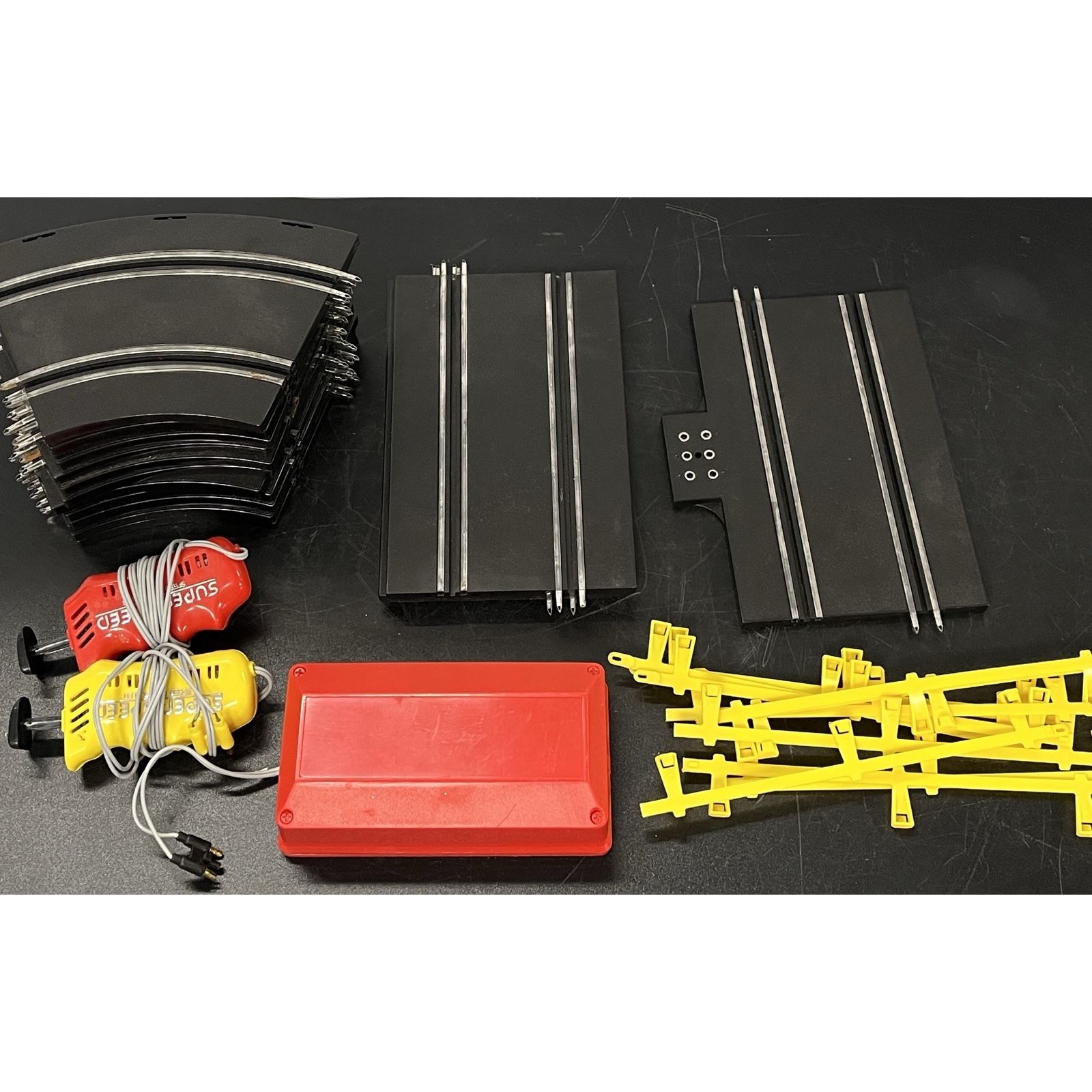 Vision Toys Two Lane Slot Car Track with Super Speed Controllers and Accessories