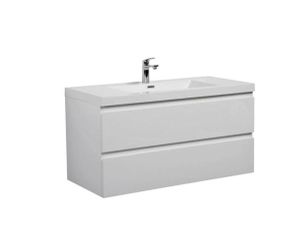 Tocador de pared Miseno Aurora 36" cubierta acrílica