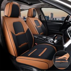 Coverado Car Seat Covers Front Seats (brown)